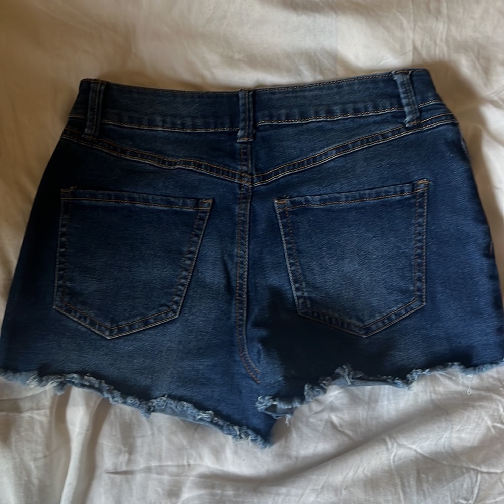 High Rise Jean Shorts - Picture 4 of 4